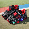 Spider-Man Boys Breathable Light-Up Sneakers