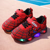 Spider-Man Boys Breathable Light-Up Sneakers