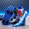 Disney Spider-Man Two Wheels Children's Led Light Roller Skate Shoes