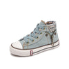 Kids High-Top Canvas Graffiti Sneakers