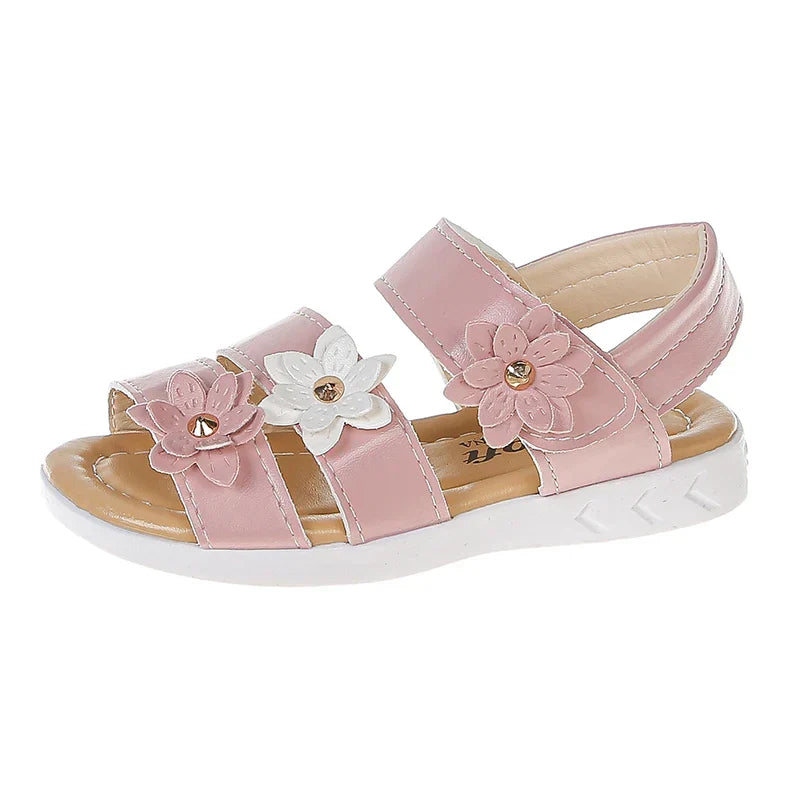 Girls' Stylish Floral Gladiator Sandals for Summer Adventures