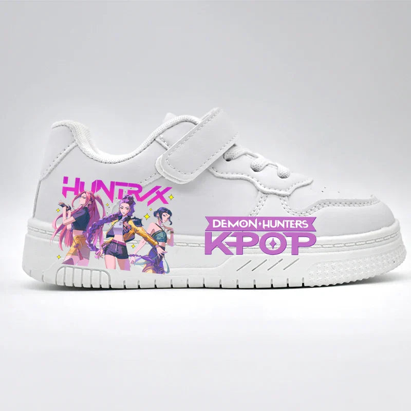 White Sport Sneakers for Kids - Breathable, Anti-Slip Casual Shoes