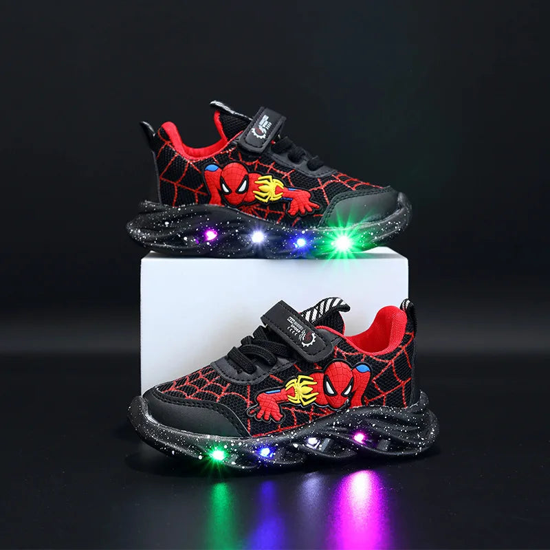 Kids Spider-Man LED Sport Shoes