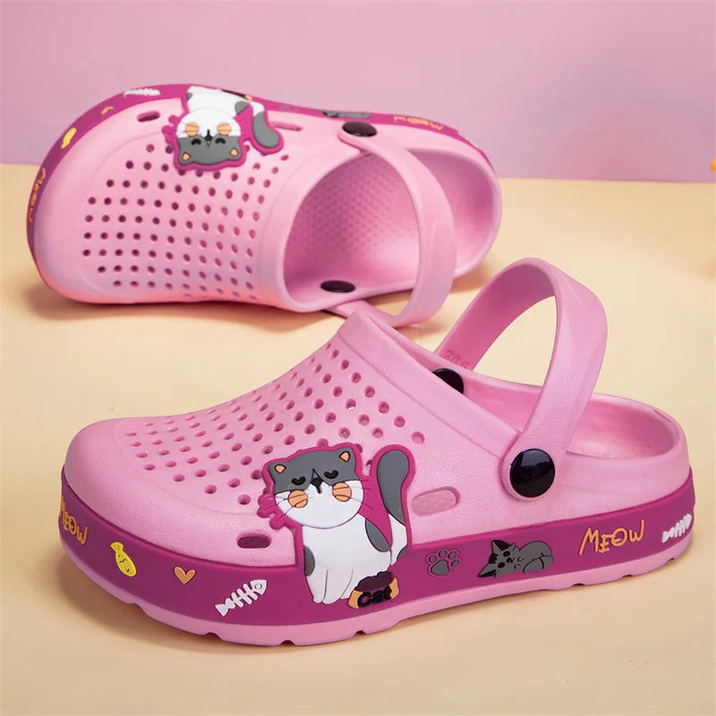 Cute Summer Kids Clogs - Girls' EVA Slippers for Indoor & Outdoor Fun