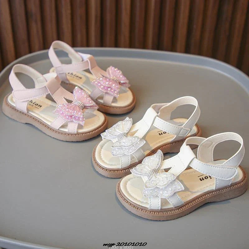 Girls' Summer Beach Sandals with Slip-Resistant Sole