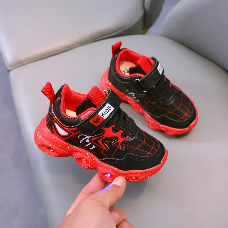 LED Casual Sneakers Red & Black