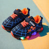 Spider-Man Boys Breathable Light-Up Sneakers