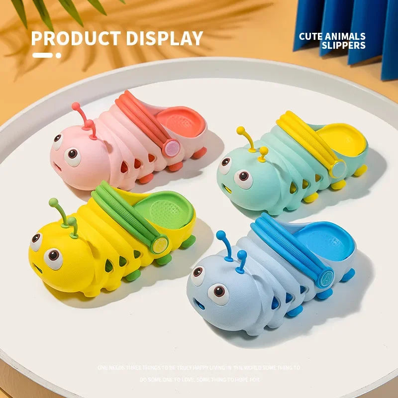 Cute Caterpillar Kids Slippers for Boys and Girls