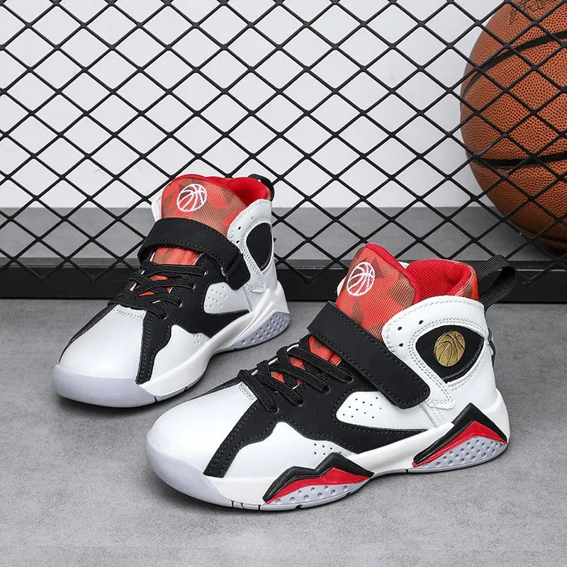 ROMSUNS Kids' Breathable Summer High Top Sneakers with Velcro