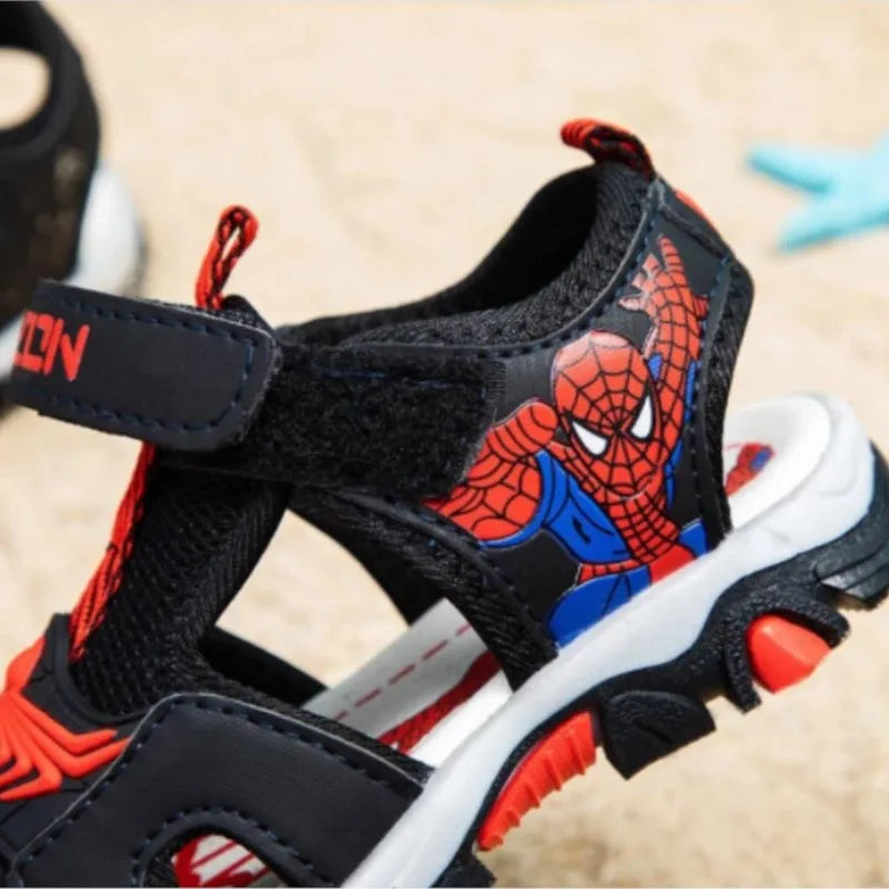 MINISOC Boys Summer Spiderman Sandals - Soft Toddler Beach Shoes