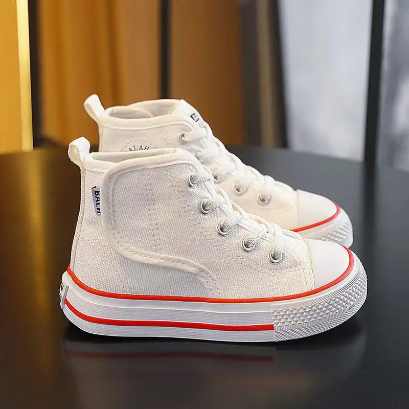 Trendy Canvas Sneakers for Kids - Non-slip Graffiti Design