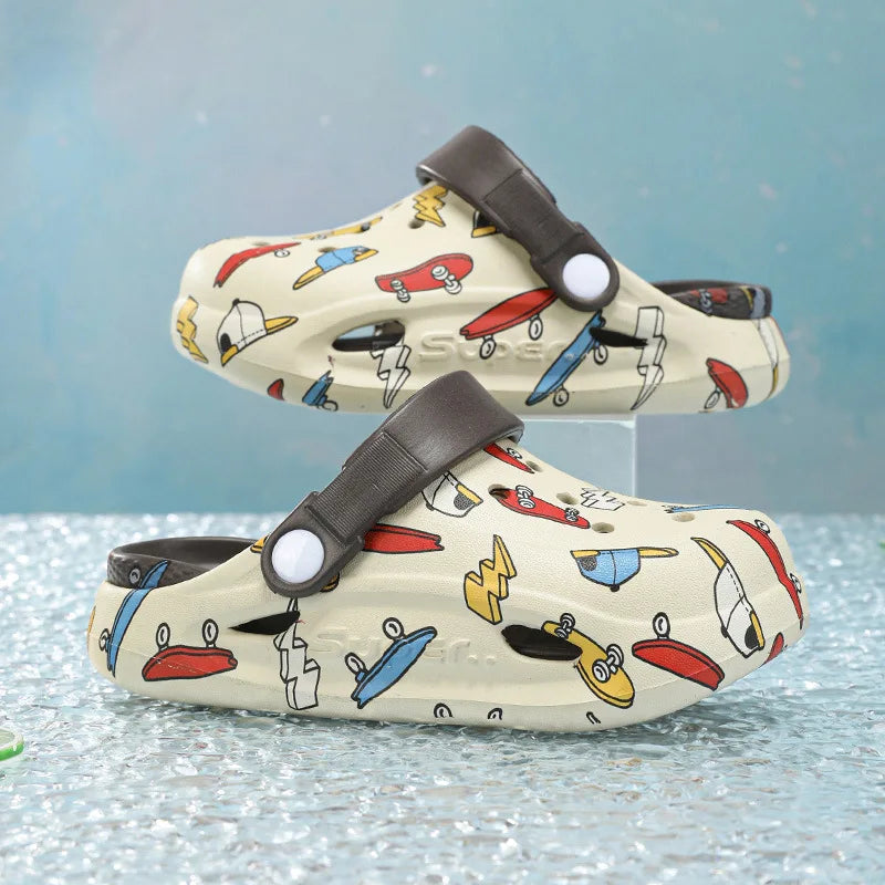 Kids' REAKSMEY PU Leather Summer Sandals - Breathable & Soft