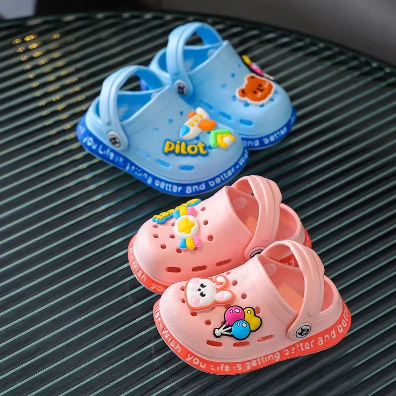 Kids Lightweight Breathable Cartoon Garden Clogs