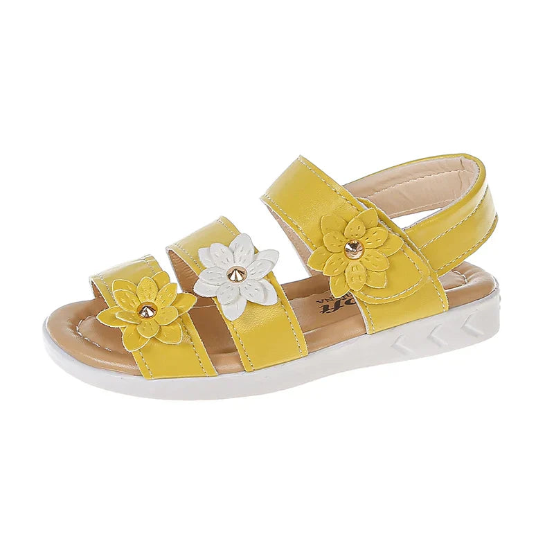 Girls' Stylish Floral Gladiator Sandals for Summer Adventures