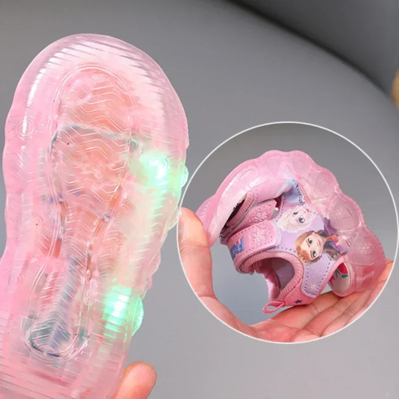 Frozen Elsa Light-Up Sports Sandals for Kids