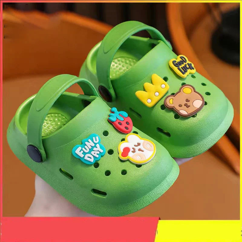 Cute Anti-Slip Cartoon Clogs for Kids