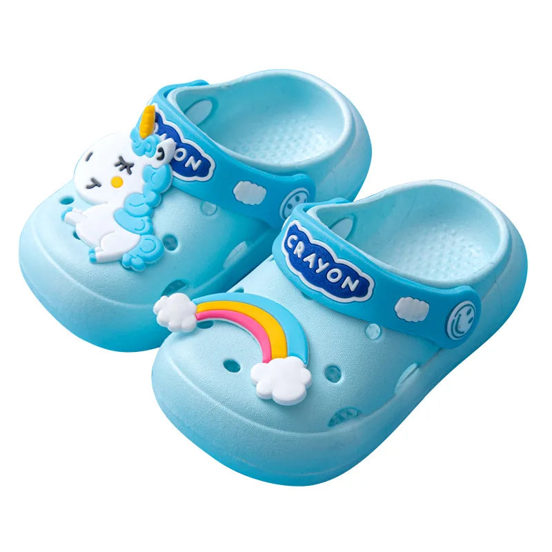 Cute Cartoon Unicorn Beach Sandals for Kids