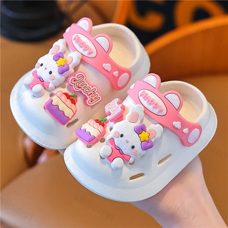 Cute Cartoon DIY Clogs for Kids - Summer Beach Slippers