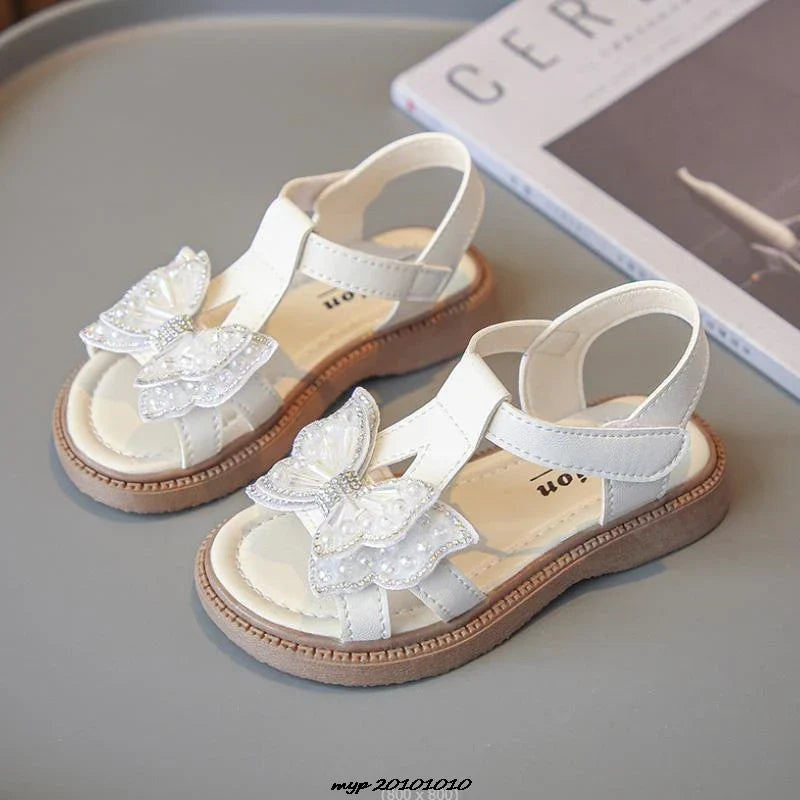 Girls' Summer Beach Sandals with Slip-Resistant Sole