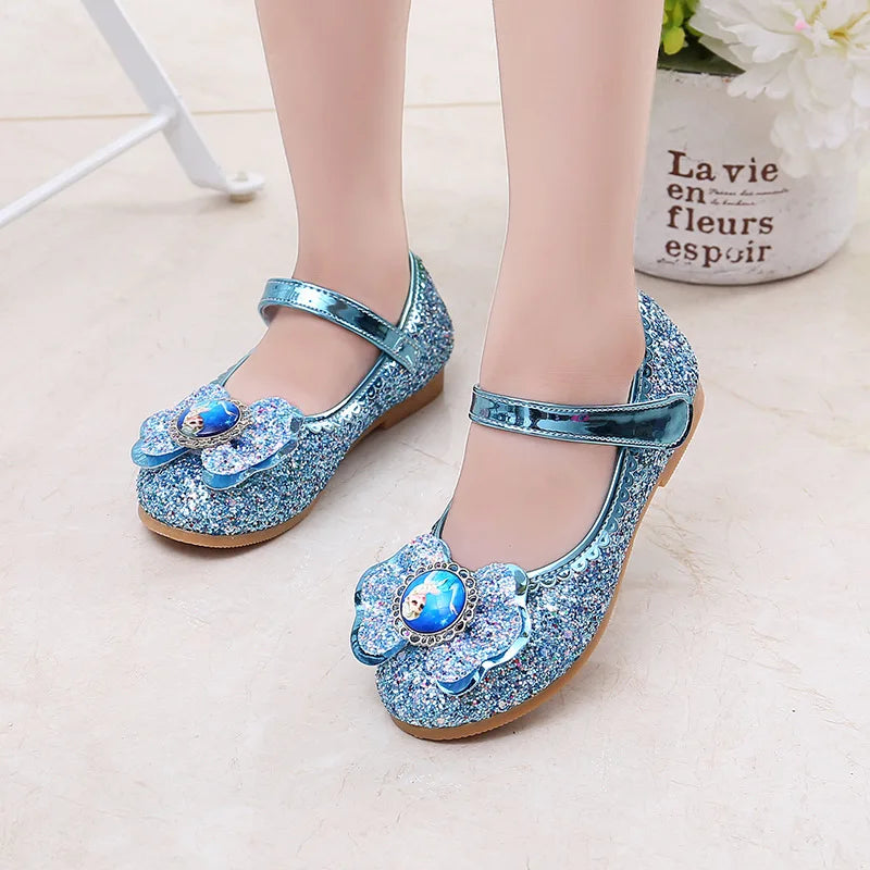 MINISOC Frozen Elsa Soft Sole Sandals for Girls