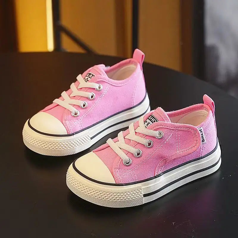 Trendy Canvas Sneakers for Kids - Non-slip Graffiti Design