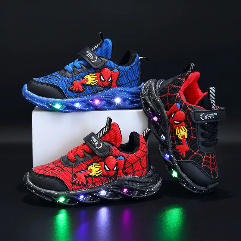 Kids Spider-Man LED Sport Shoes