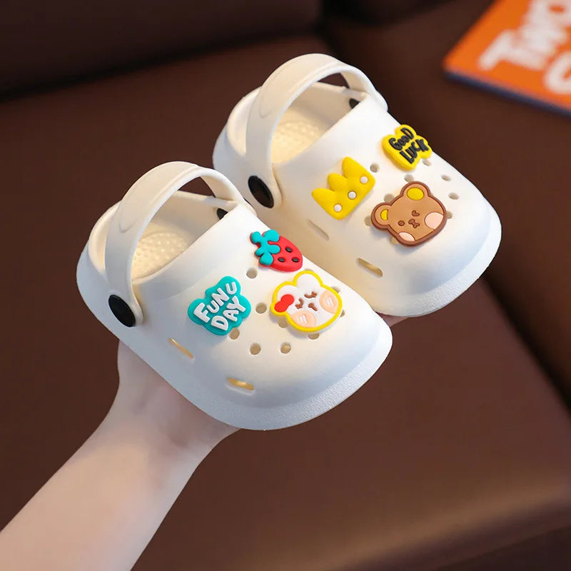 Cute Anti-Slip Cartoon Clogs for Kids