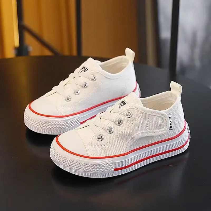 Trendy Canvas Sneakers for Kids - Non-slip Graffiti Design
