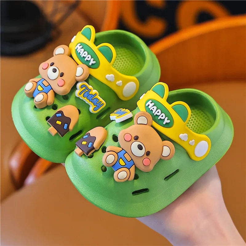 Cute Cartoon DIY Clogs for Kids - Summer Beach Slippers