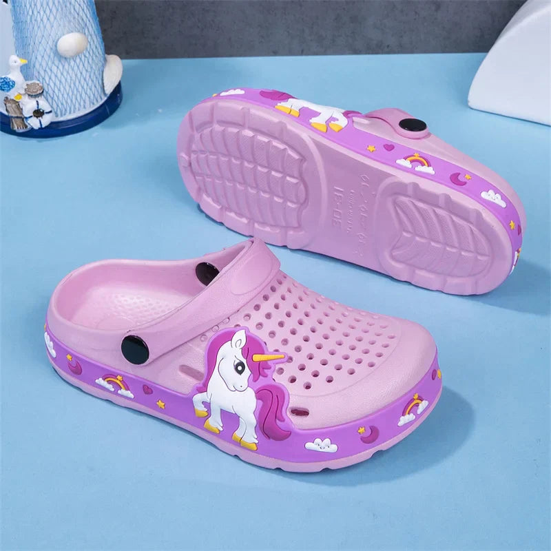 Cute Summer Kids Clogs - Girls' EVA Slippers for Indoor & Outdoor Fun