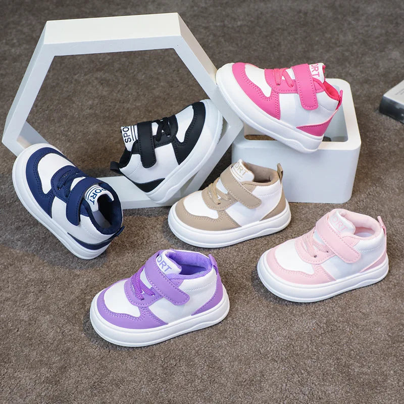 Fashion Kids High Top Sneakers - Breathable Non-slip Casual Shoes