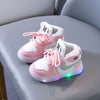 MINISO Lighted Sneakers for Kids - Soft Sole Casual Shoes