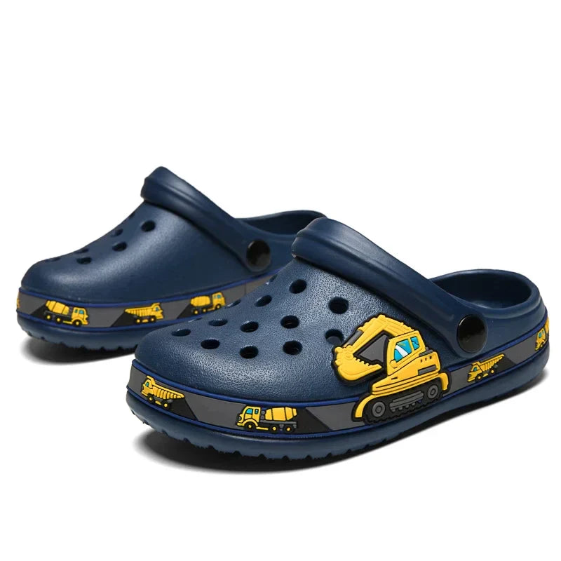 NoEnName_Null Cartoon Clogs for Kids - Breathable Summer Sandals