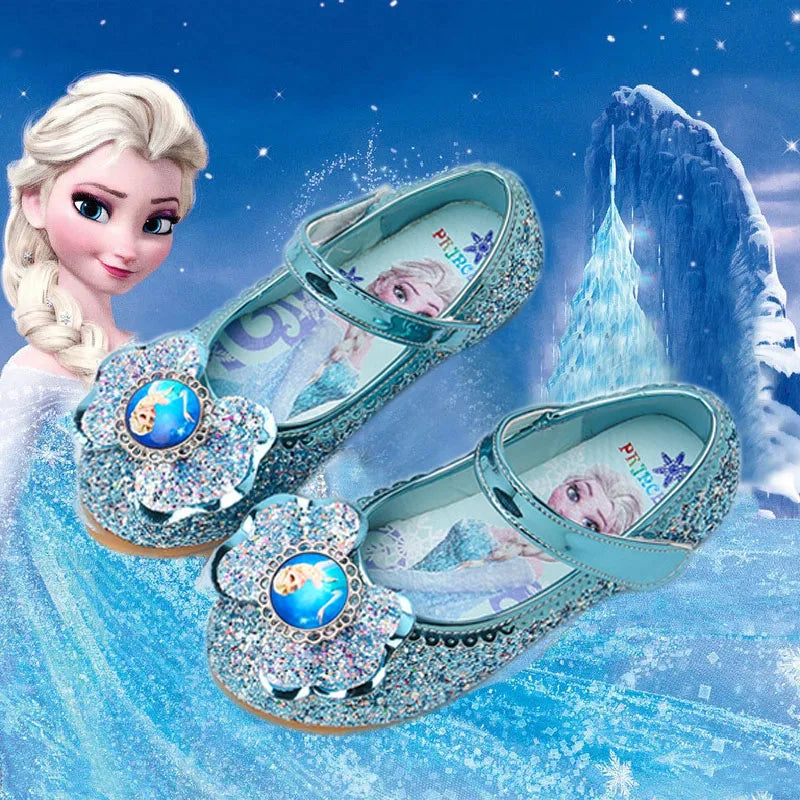 MINISOC Frozen Elsa Soft Sole Sandals for Girls