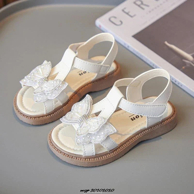 Girls' Summer Beach Sandals with Slip-Resistant Sole