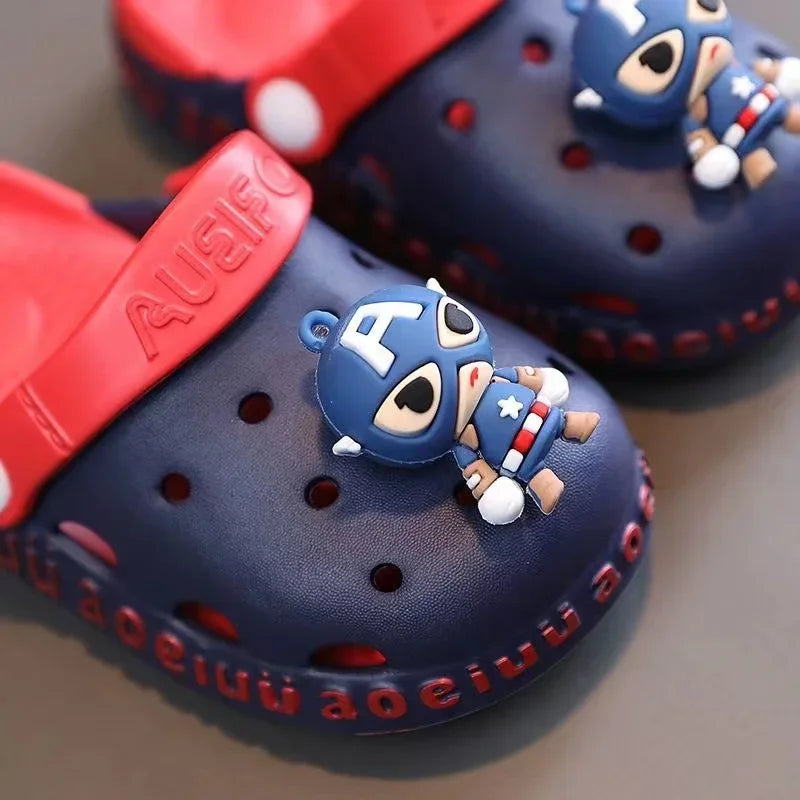 Disney Kids Cartoon Sandals - Captain America & Spiderman