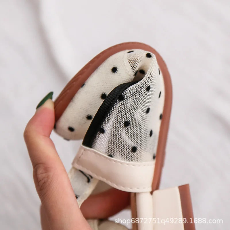 Cute Girls Leather Performance Shoes for Dance and Everyday Wear
