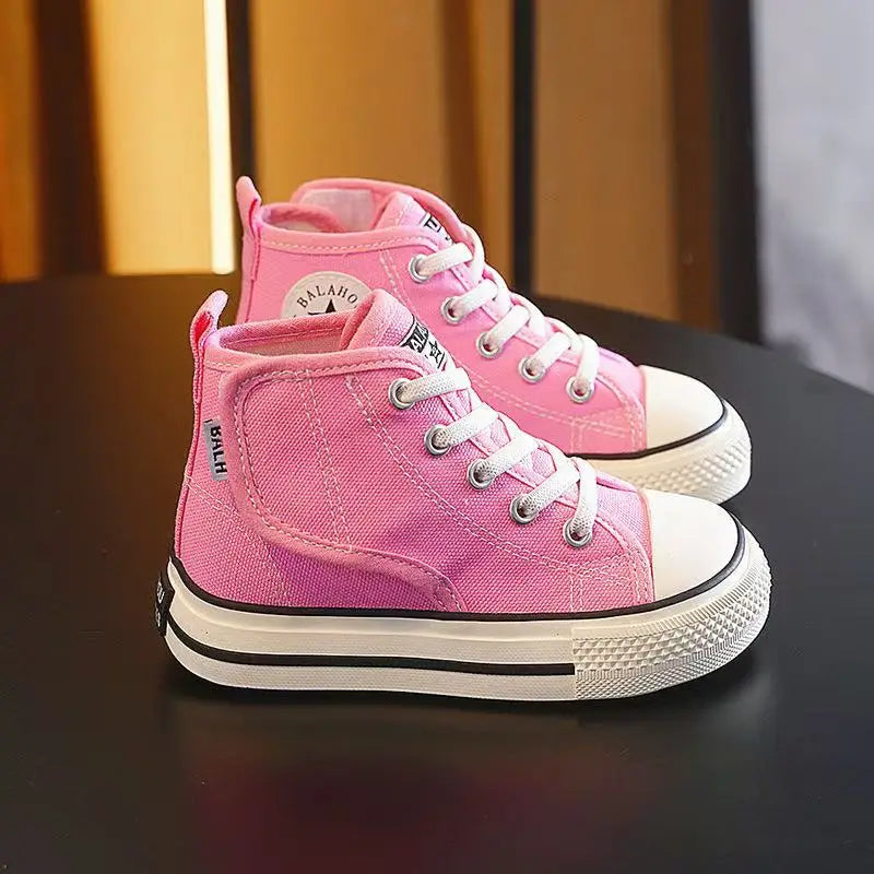 Trendy Canvas Sneakers for Kids - Non-slip Graffiti Design