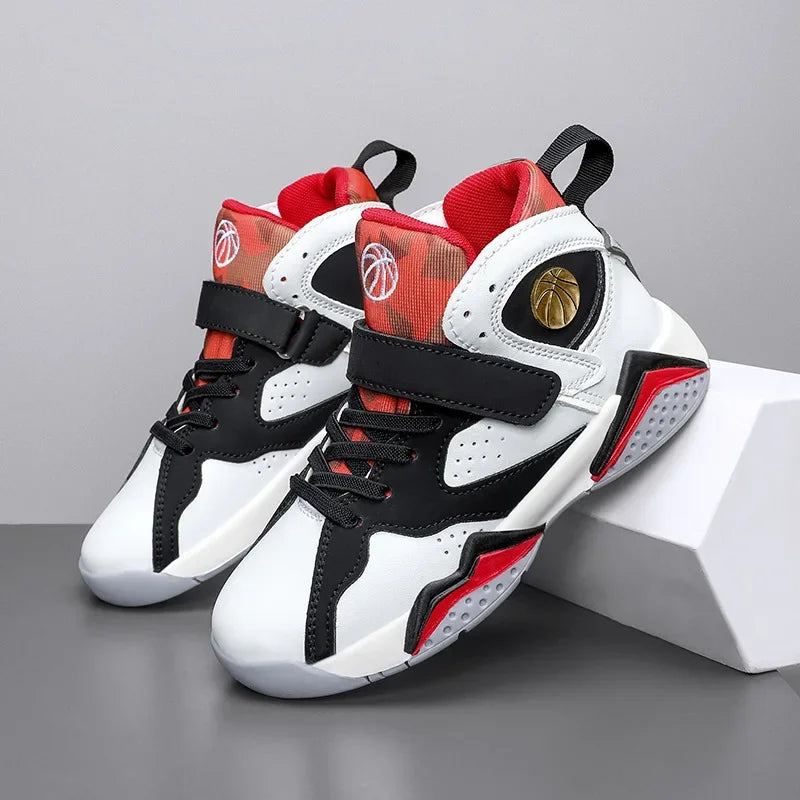 ROMSUNS Kids' Breathable Summer High Top Sneakers with Velcro