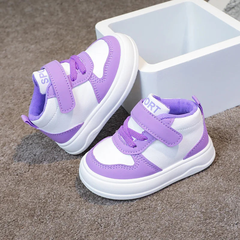 Fashion Kids High Top Sneakers - Breathable Non-slip Casual Shoes
