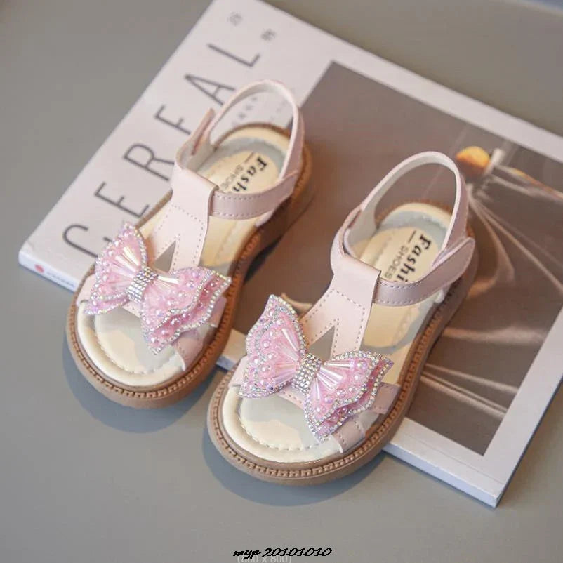Girls' Summer Beach Sandals with Slip-Resistant Sole