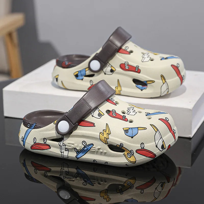 Kids' REAKSMEY PU Leather Summer Sandals - Breathable & Soft