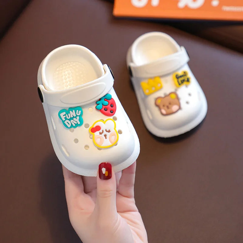 Cute Anti-Slip Cartoon Clogs for Kids