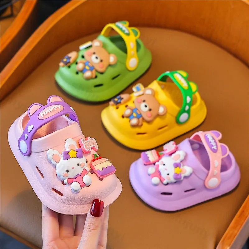 Cute Cartoon DIY Clogs for Kids - Summer Beach Slippers
