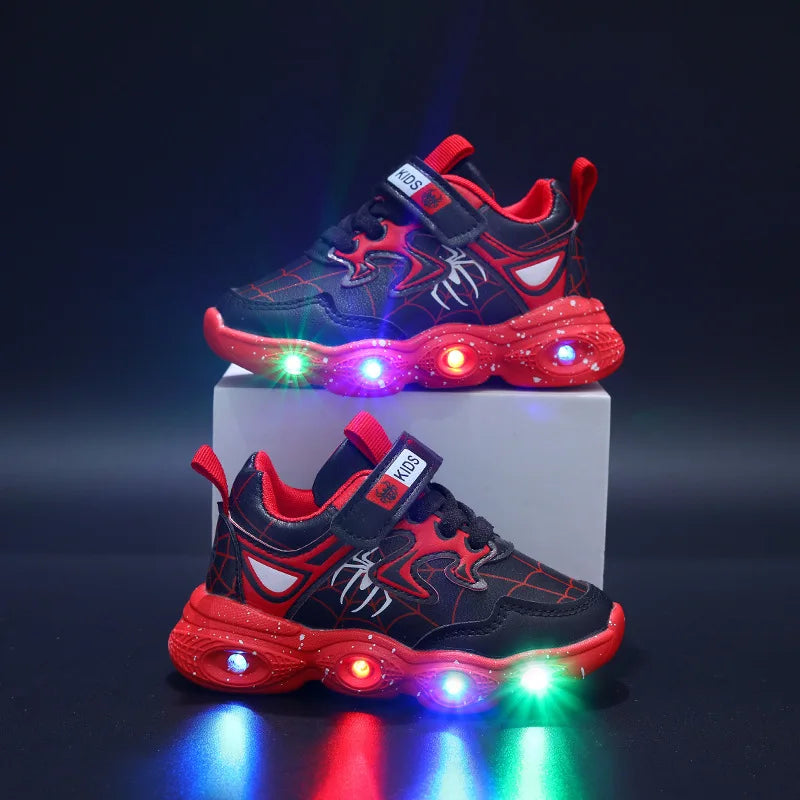 LED Casual Sneakers Red & Black
