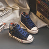 Kids High-Top Canvas Graffiti Sneakers