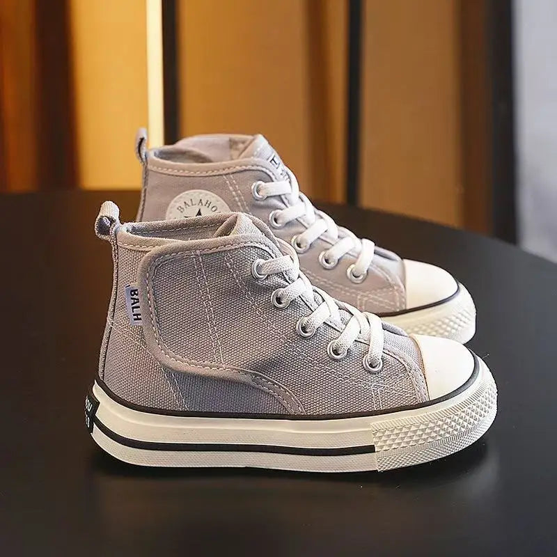 Trendy Canvas Sneakers for Kids - Non-slip Graffiti Design