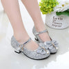 Girls High Heel Princess Dance Sandals