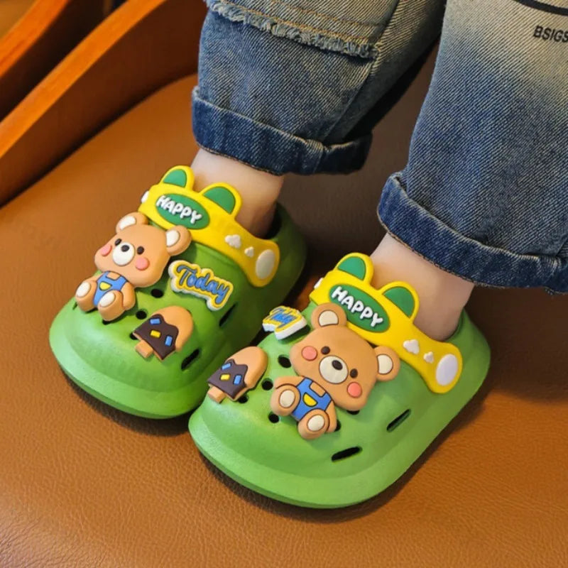 Cute Cartoon DIY Clogs for Kids - Summer Beach Slippers