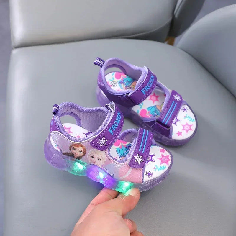 Frozen Elsa Light-Up Sports Sandals for Kids